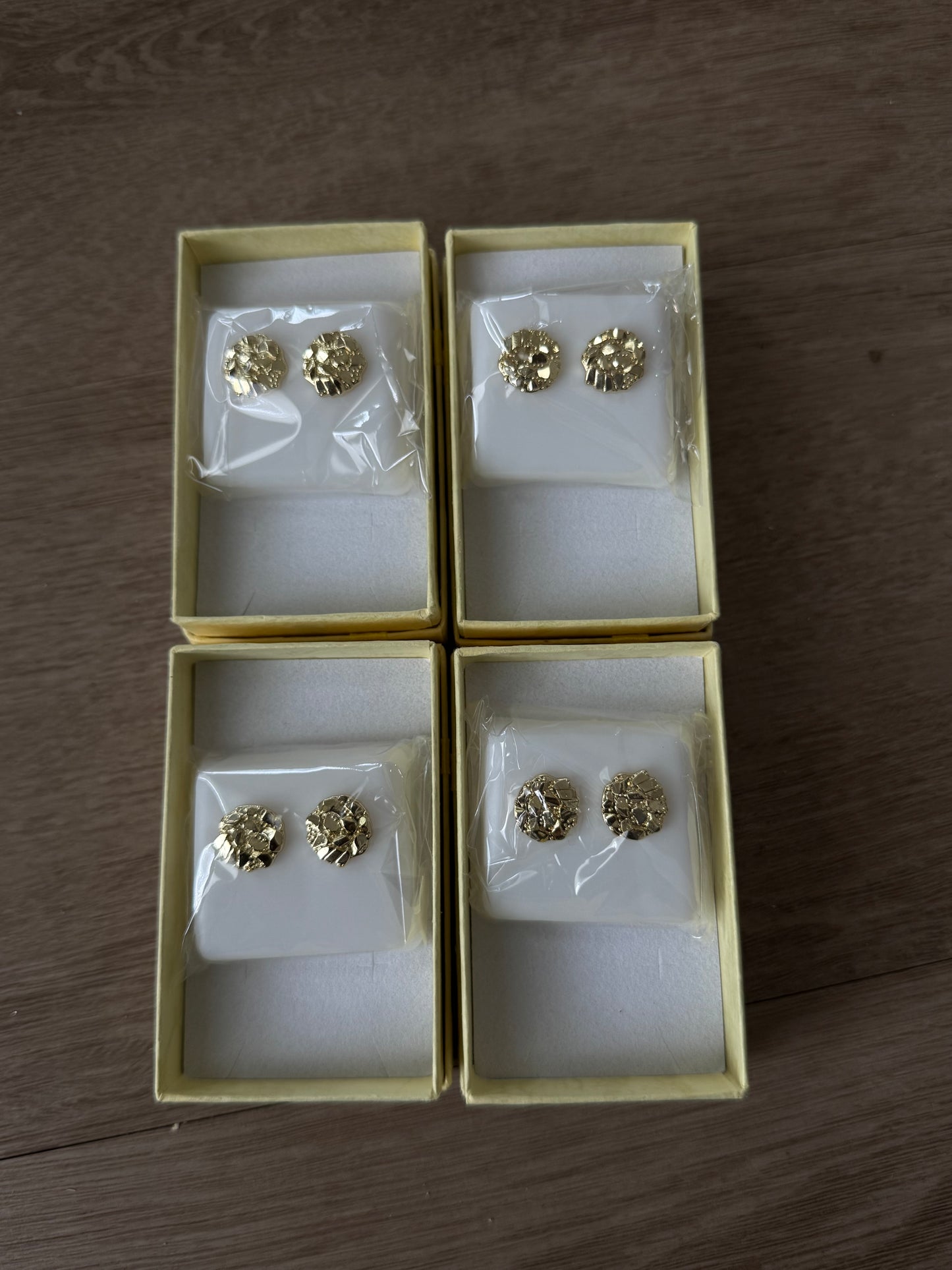 Circle Nugget Earrings