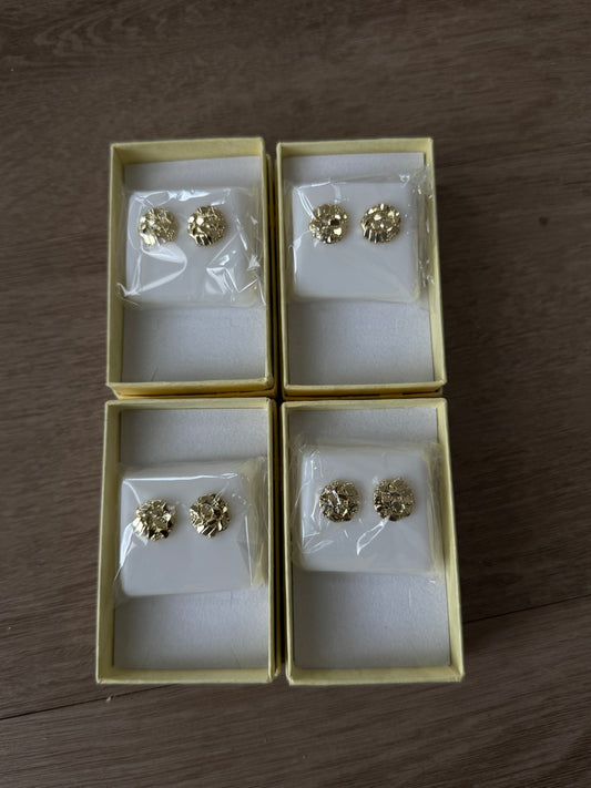 Circle Nugget Earrings