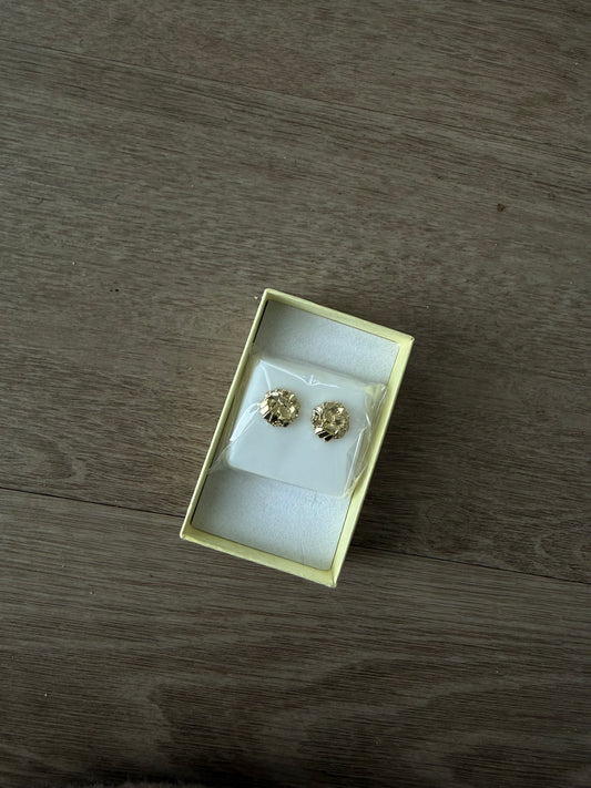 Circle Nugget Earrings